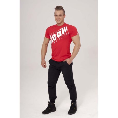 Real Wear T-shirt "Sztanga" Czerwony rozmiar S (brak metki)