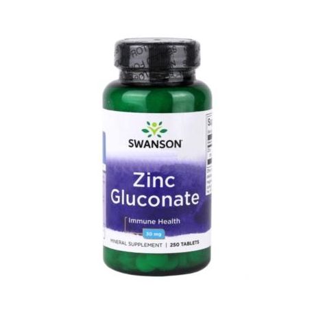 Swanson Zinc (gluconate) 30mg 250tabl
