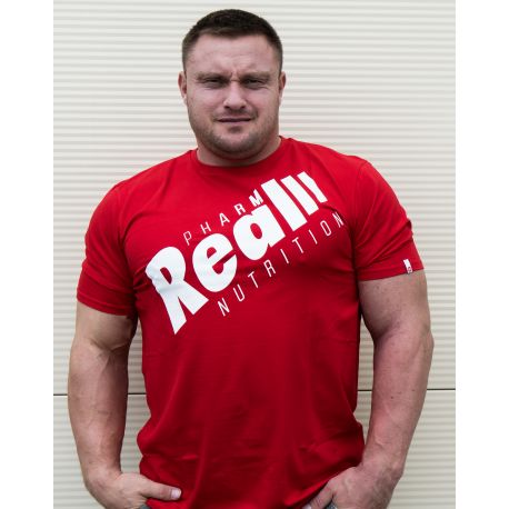 Real Wear T-shirt "Sztanga" Czerwony