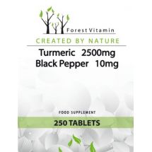 FOREST Vitamin Kurkuma + Czarny Pieprz 250tab.
