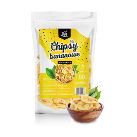 Real Foods - Chipsy Bananowe 1000g