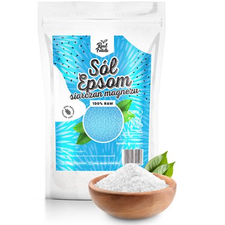 Real Foods - Sól Epsom siarczan magnezu 2kg