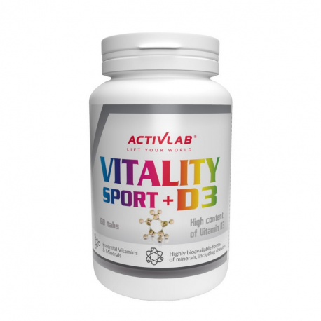 Activlab Vitality Sport + D3 60tabs. 