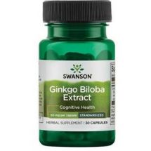 Swanson Ginkgo Biloba ekstrakt 60mg 30 kaps 