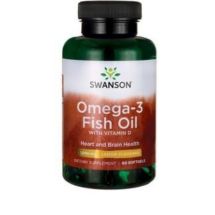 Swanson Omega-3 + Witamina D3 60sgels
