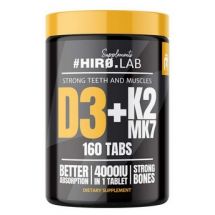 Hiro.Lab Vitamin D3 4000 + K2 MK7 160 tab.