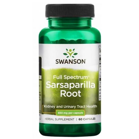 Swanson Sarsaparilla (Kolcorośl) 450mg 60kaps