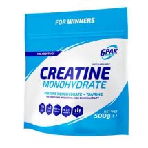 6PAK Creatine Monohydrate 500g natural