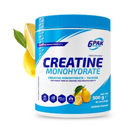 6PAK Creatine Monohydrate 500g lemon
