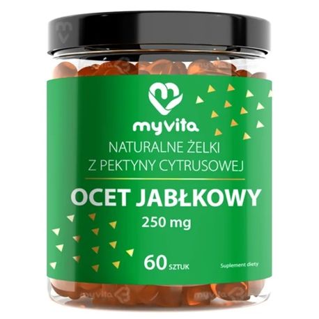 MyVita Żelki naturalne Ocet Jabłkowy 60szt