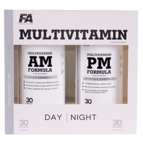 FA MultiVitamin AM + PM FORMULA - 180 kap. dzień+noc. Typowo Sportowe