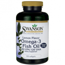 Swanson Omega-3 smak cytrynowy 150 żelek