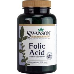 Swanson Kwas Foliowy- Folic Acid 250caps