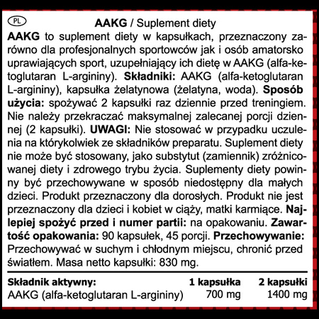 Real Pharm AAKG - ARGININA 90kaps
