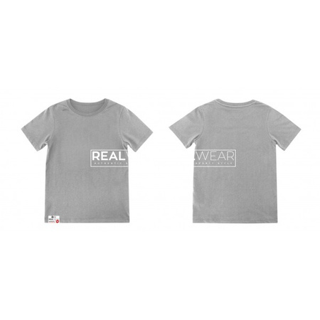 Real WEAR T-Shirt "Front back" Grey