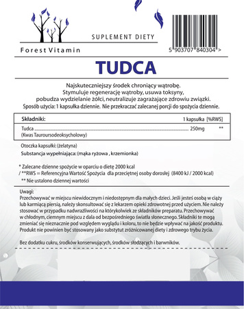 FOREST Vitamin TUDCA 60kaps