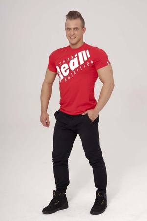 Real Wear T-shirt "Sztanga" Czerwony rozmiar S (brak metki)