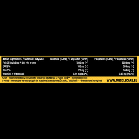 Muscle Care Omega 3 1000 - 90 caps