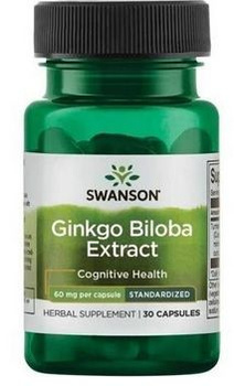 Swanson Ginkgo Biloba Ekstrakt 60mg 30kaps