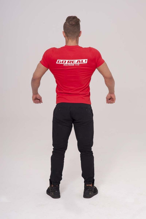 Real Wear T-shirt "Sztanga" Czerwony rozmiar S (brak metki)