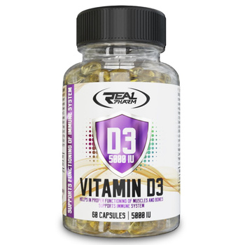 Real Pharm Witamina D3 Vitamin D3 5.000IU 60softgel