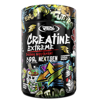 Real Pharm Kreatyna Creatine Extreme Monokreatyna + Jabłczan 500g Cherry