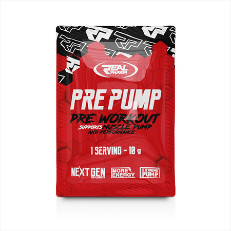 Real Pharm Przedtreningówka Pre Pump BOX 20x10g BLUEBERRY