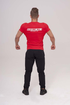 Real Wear T-shirt "Sztanga" Czerwony rozmiar S (brak metki)