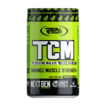 Real Pharm TCM Kreatyna Jabłczan kreatyny Creatine 300 CAPS.