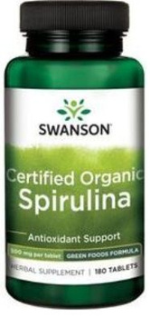 Swanson Spirulina Certified 180tabl