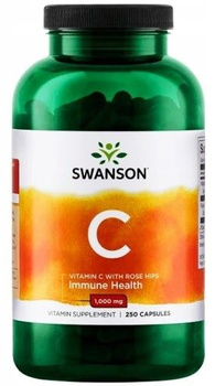 Swanson Witamina C1000 + dzika róża 250 kaps