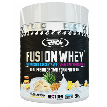 Real Pharm Fusion Whey 600g białko z kawałkami owoców