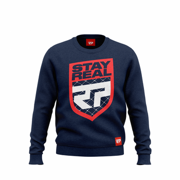 Real Pharm Bluza Blue Navy Stay Real