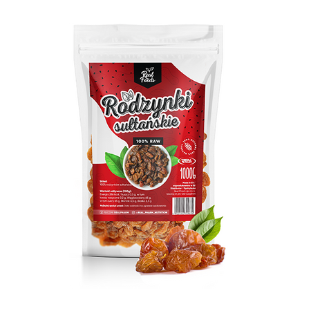 Real Foods - Rodzynki Sułtańskie 1000g