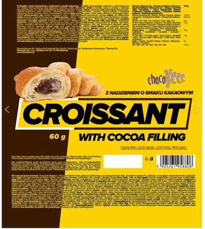 ChocoYee Rogal Croissant 60g Kakaowy