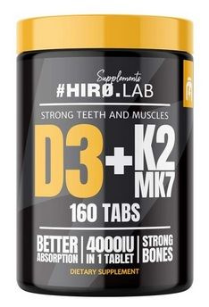 Hiro.Lab Vitamin D3 4000 + K2 MK7 160 tab.