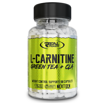 Real Pharm L-carnitine Green Tea & CLA Spalacz Tłuszczu Zielona herbata L-karnityna 90 tabs