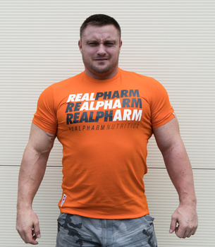 Real Wear T-shirt "Alpha Arm" Orange