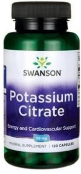 Swanson Cytrynian potasu 120kaps.