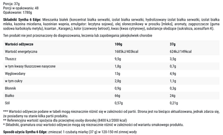 BSN Syntha-6 Edge 1800g 