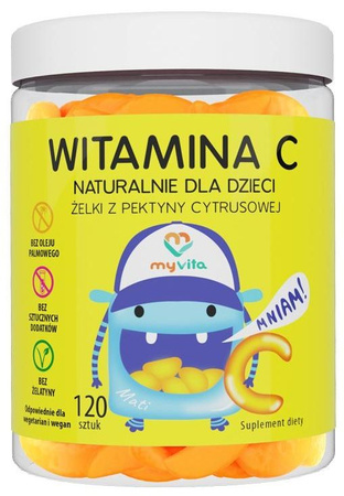 MyVita Żelki naturalne Witamina C 120sztuk