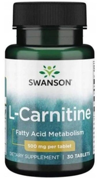 Swanson L-karnityna 500mg 30 tabl