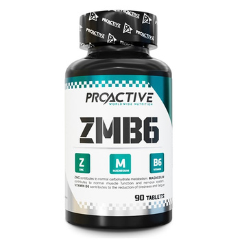 ProActive ZMB6 Cynk Magnez Wit B6 Magnesium Zinc 90tab