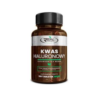 Real Pharm Kwas Hialuronowy Hyaluronic Acid 120tab Vege