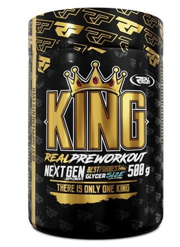 Real Pharm KING Pre-Workout PRZEDTRENINGÓWKA 500g Strawberry-Watermelon