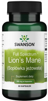Swanson FS Lion's mane (soplówka jeżowata) 60 kaps