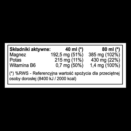 Real Pharm - MAX MAG  + POTAS SHOT Magnez + Potas 80ml