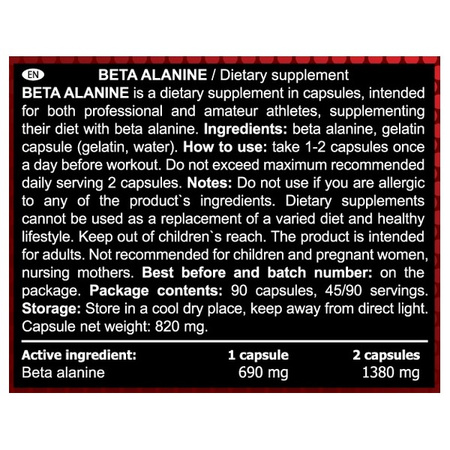Real Pharm Beta Alanine Beta Alanina 90caps